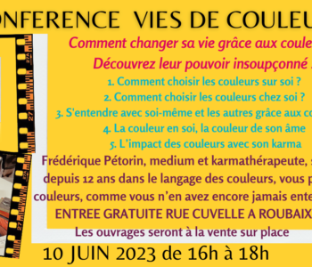 Conférence gratuite le 10 Juin à Roubaix